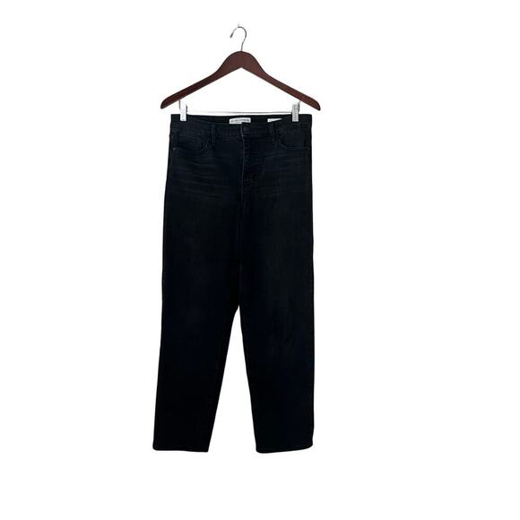 Anthropologie Social Standard by Sanctuary Slim Straight Black Gray Jeans 10 30 - Picture 1 of 8